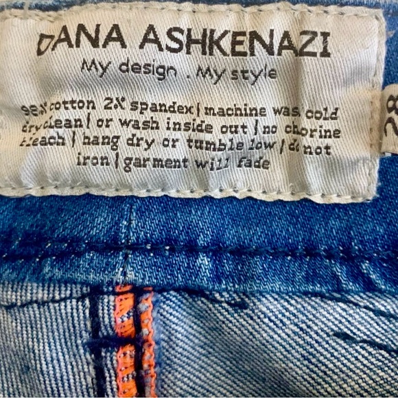 Dana Ashkenazi Mid-Rise Skinny Distressed Denim Jeans Size 28 - Picture 7 of 7